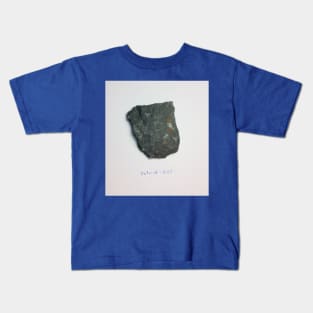 Flat Fossil Rock Sample Detrick 027 Kids T-Shirt